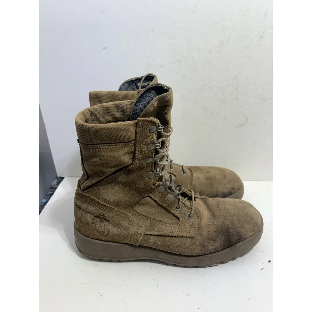 Wellco USMC Marine Corps Eagle Globe And‎ Anchor EGA E163 All Weather Boots 10 R